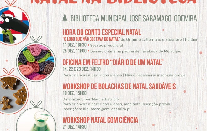 Natal na Biblioteca Municipal de Odemira com muita animação para crianças