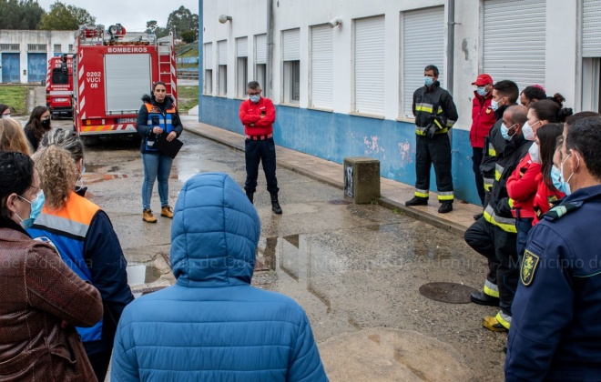 EB 2, 3 de São Teotónio recebeu simulacro de incêndio urbano