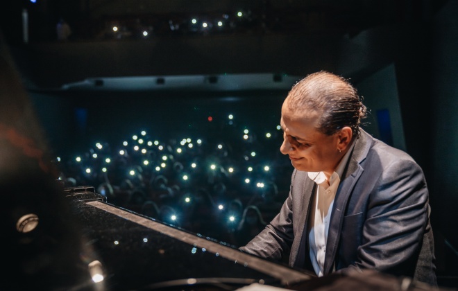 Concerto de piano a solo por Gerardo Rodrigues no Cineteatro Camacho Costa