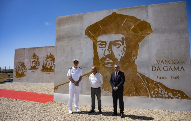 Monumento evocativo de Vasco da Gama foi inaugurado em Sines
