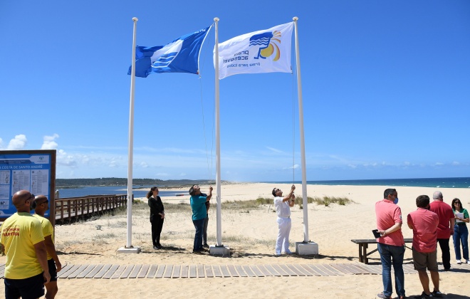 Praias de Santiago do Cacém distinguidas pela qualidade ambiental e acessibilidade