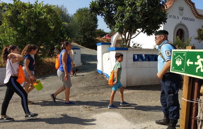 Simulacro “Aldeia Segura” em Vale dos Alhos no concelho de Odemira