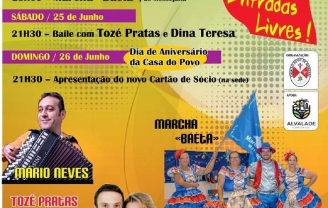 Casa do Povo de Alvalade organiza Festa de São João
