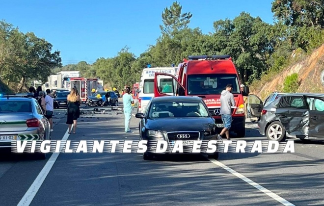 Nove feridos em colisão entre sete carros no IC33 em Grândola
