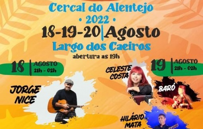 Começam hoje e decorrem até sábado, as tasquinhas de Cercal do Alentejo.