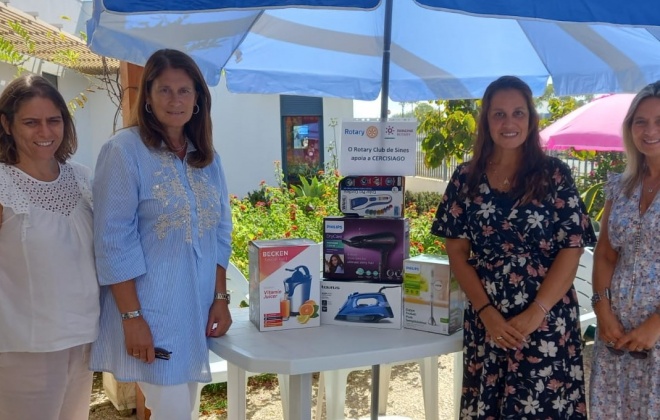 Rotary Club de Sines ofereceu pequenos eletrodomésticos à Cercisiago
