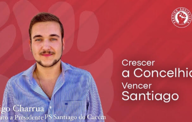 Rodrigo Charrua é candidato à presidência da Comissão Política Concelhia do PS de Santiago do Cacém