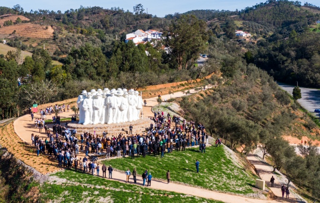 Ministro da Cultura na Inauguração do Monumento ao Cante Alentejano em Odemira