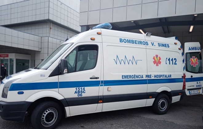 Colisão no IP8 em Sines provoca ferido ligeiro