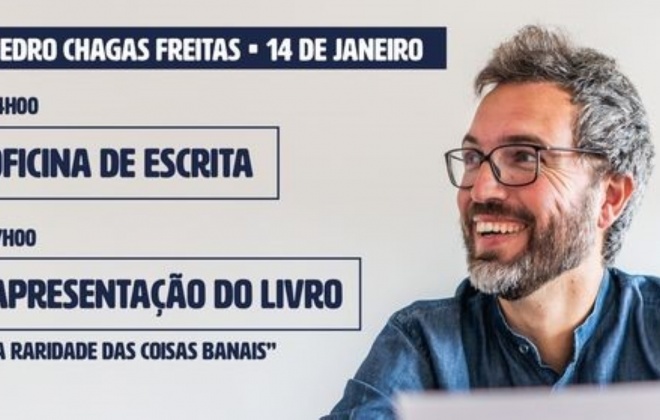 Oficina de escrita e conversa com Pedro Chagas Freitas em Odemira