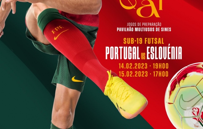 Seleções de sub-19 e sub-21 de futsal jogam em Sines frente à Eslovénia