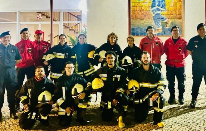Bombeiros estagiários realizaram exame em Santiago do Cacém
