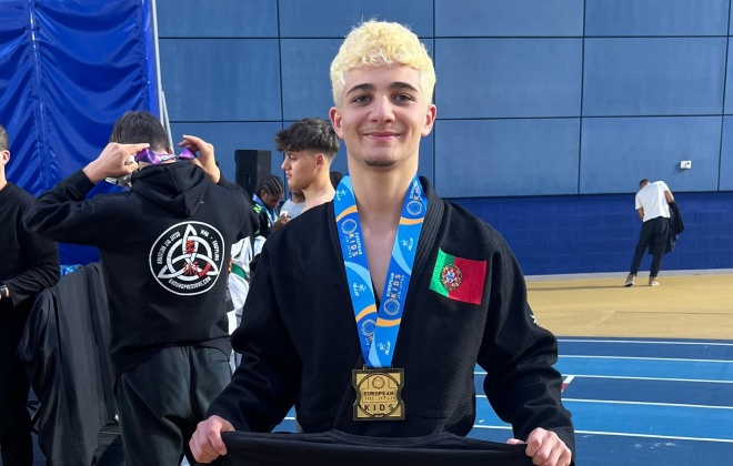 Pedro Scarpi sagrou-se Campeão Europeu de Jiu-Jitsu Kids 2023