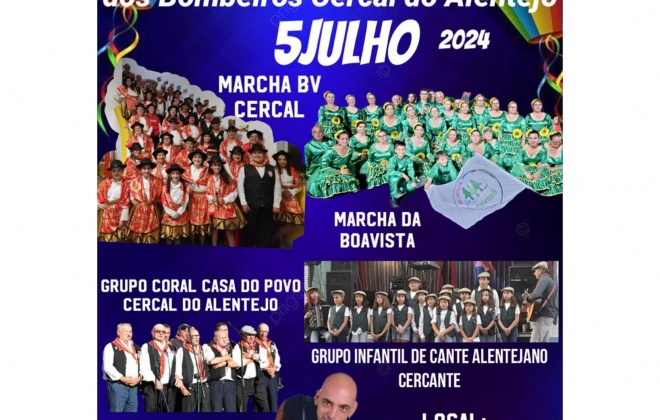 Bombeiros de Cercal do Alentejo realizam esta noite a festa de encerramento da Marcha Popular