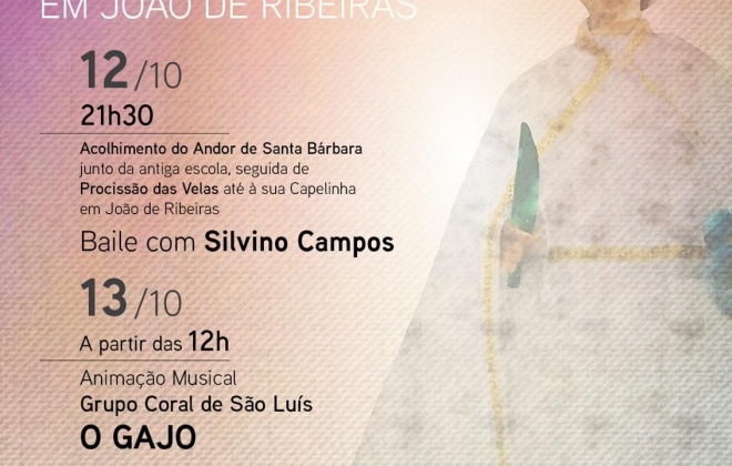 Localidade de João de Ribeiras recebe a habitual Festa em honra de Santa Bárbara