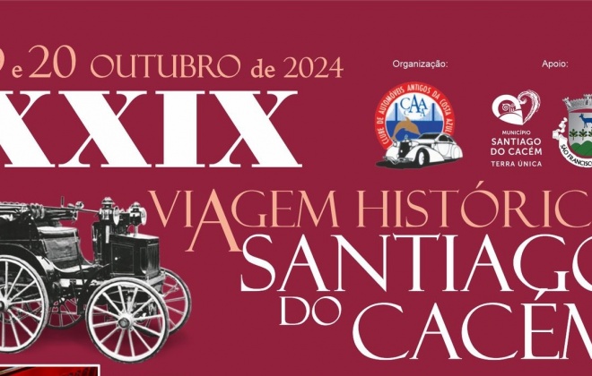 Santiago do Cacém recorda chegada do primeiro automóvel a Portugal durante este fim de semana