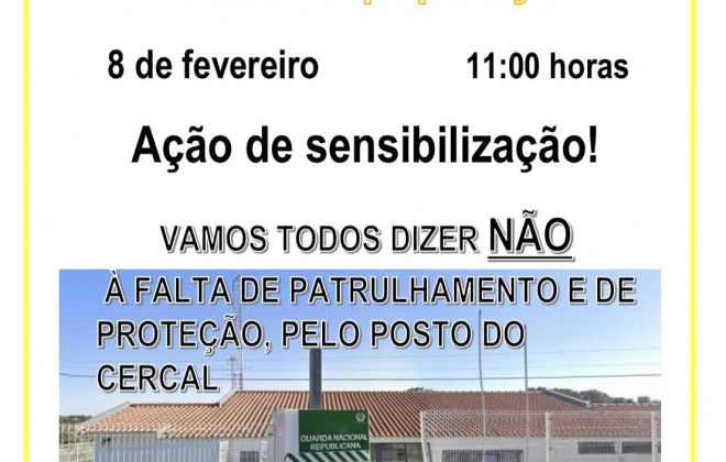 População de Cercal do Alentejo exige o reforço de militares no Posto da GNR