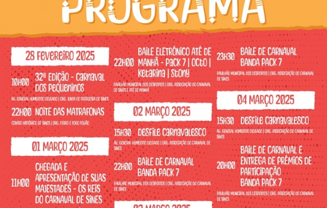 Carnaval de Sines espera milhares de foliões até quarta-feira