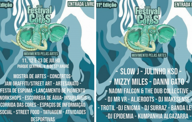 Festival das Cores vai decorrer entre 11 e 13 de julho em Vila Nova de Santo André