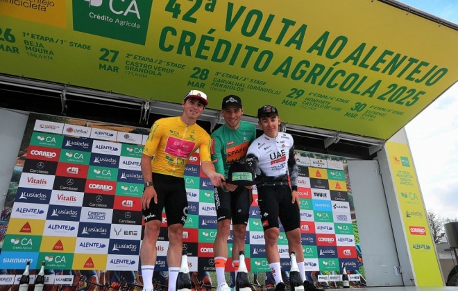 Davide Stella venceu em Grândola a segunda etapa da Volta ao Alentejo