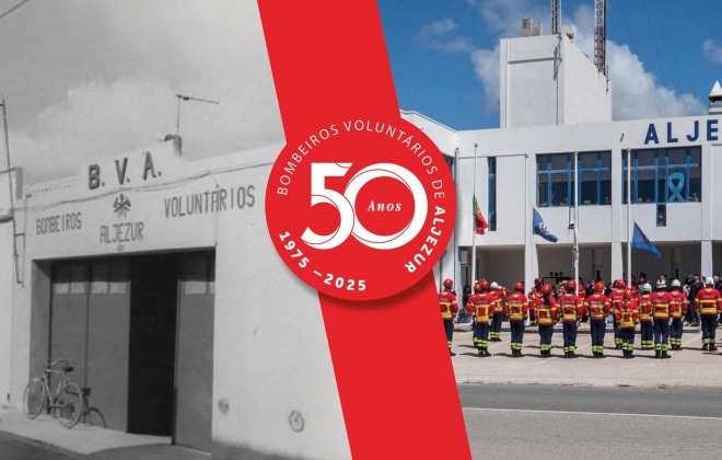 Bombeiros Voluntários de Aljezur celebram 50 anos nesta quarta-feira
