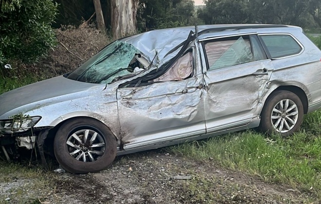 Despiste provoca um ferido no IC1 em Palma no concelho de Alcácer do Sal