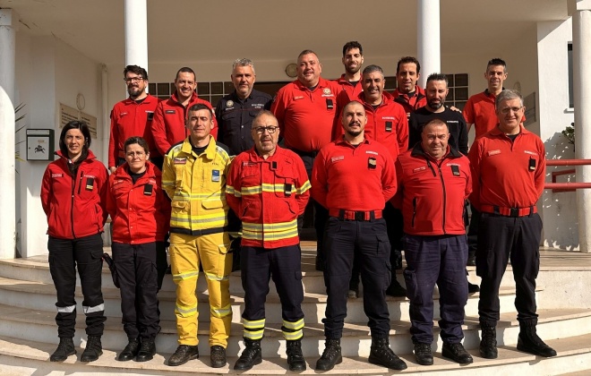Chefe Nuno Rosado participou em formação de reconhecimento e avaliação da situação em incêndios rurais