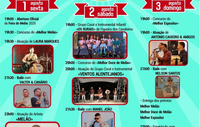 Feira do Melão regressa a Figueira dos Cavaleiros de 1 a 3 de agosto