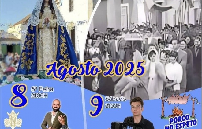 Cercal do Alentejo homenageia Nossa Senhora da Conceição de 8 a 10 de agosto