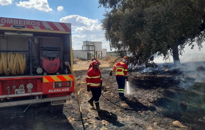 Bombeiros combateram incêndio em Ferreira do Alentejo