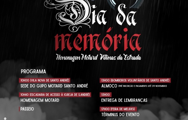 Grupo Motard de Vila Nova de Santo André assinala o Dia da Memória