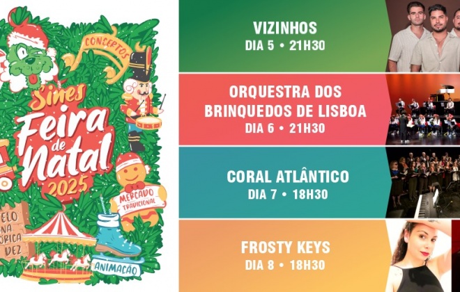 Castelo e o centro histórico de Sines celebram o Natal com mais uma edição da feira de Natal