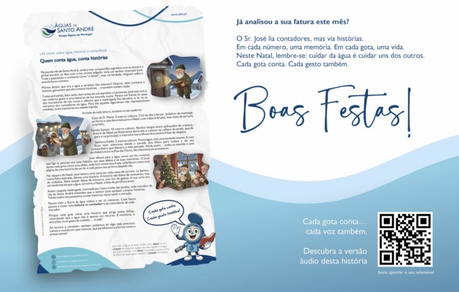 Águas de Santo André transforma leitura de consumos em leitura de consciências com “Conto de Natal”