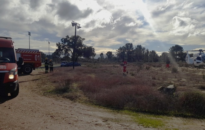 Despiste de mota provoca um ferido grave em São Domingos, no concelho de Santiago do Cacém