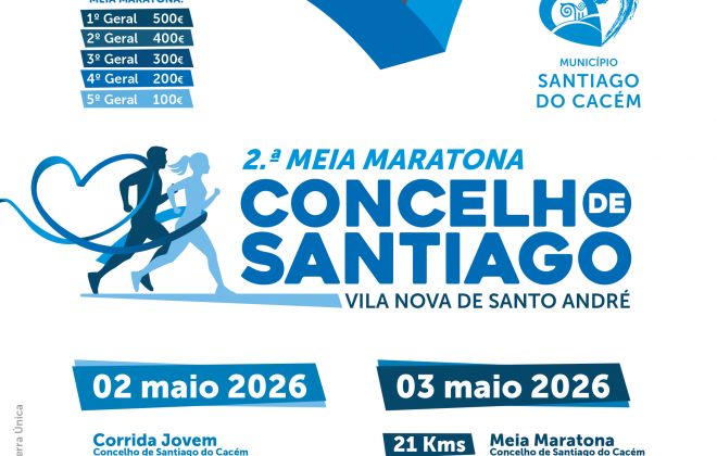 Meia Maratona do Concelho de Santiago regressa para a sua segunda edição nos dias 2 e 3 de maio