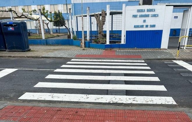 Junta de Freguesia realiza melhorias no acesso à Escola Prof. Arménio Lança em Alvalade