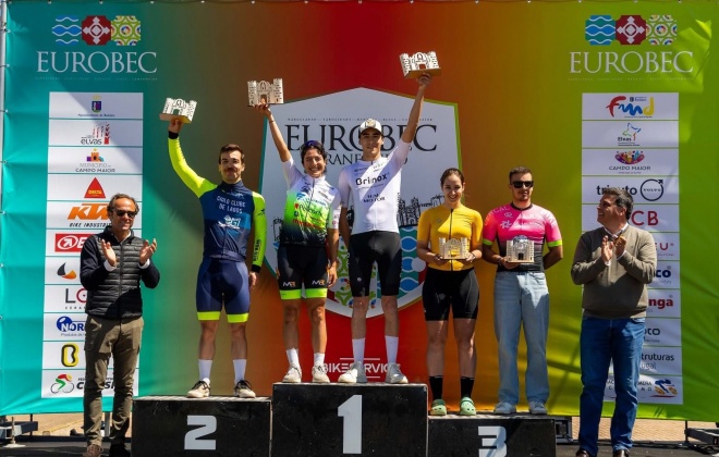 Duarte Mateus da equipa Cercal Bike conquistou o 3.º lugar no Eurobec Mediofondo em Badajoz