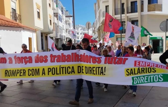 Sines assinala o 1.º Maio com concentração e marcha pela cidade (com áudio)
