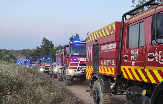 Bombeiros combateram incêndio agrícola em Aljustrel