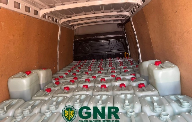 GNR apreendeu 3.650 litros de combustível em Grândola