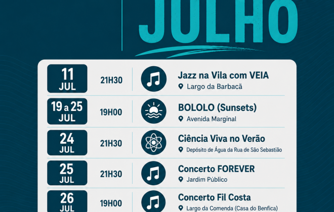 Vila Nova de Milfontes recebe programa cultural "Verão na Vila" em julho