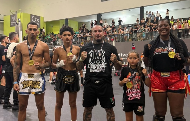 Top Team LA conquista quatro títulos no Campeonato Nacional de Kickboxing 2026