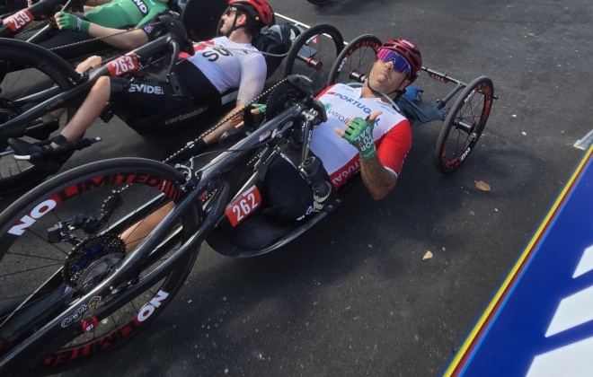 Flávio Pacheco no ‘top 12’ mundial na prova de fundo de Paraciclismo