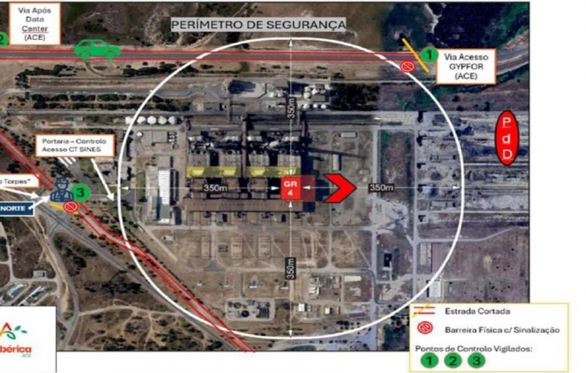 Detonação de grande escala na Central de Sines da EDP vai provocar forte estrondo e vibrações